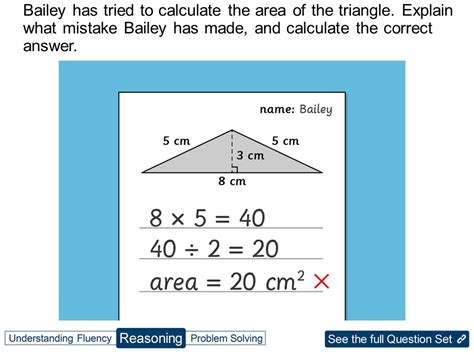 Calculating the area of triangles worksheet (Year 6) | Teaching Resources